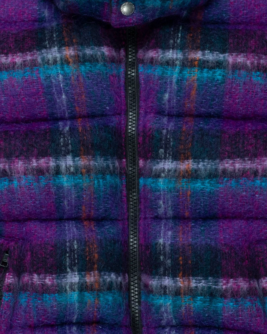 JUNYA WATANABE マフラー 紫色 ウール混紡 Junya Watanabe AW2014 Removable Hood Mohair Puffer Coat
